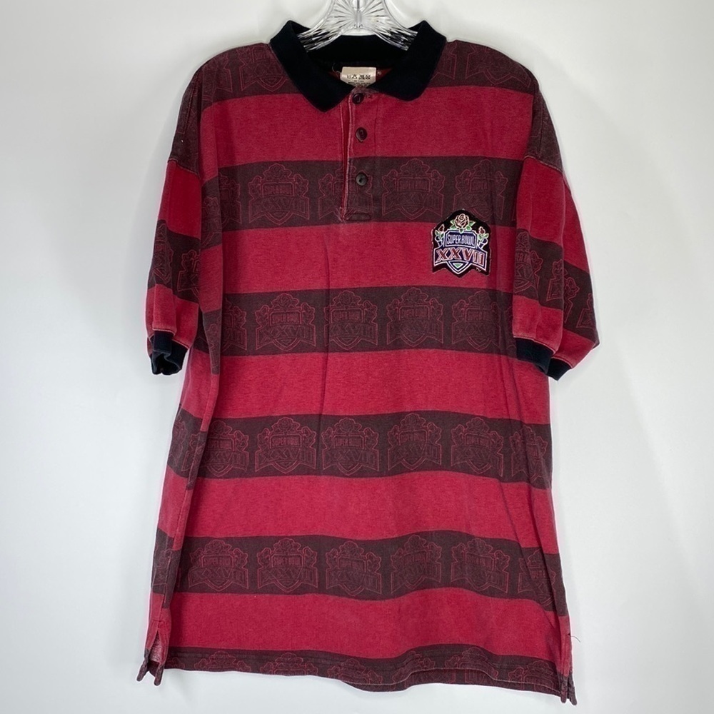 Vintage Magic Johnson Buffalo Bills Super Bowl XXVII Polo Shirt Rare 90s XL
